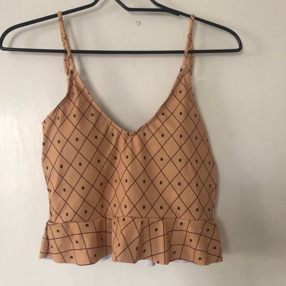 COPY - NWT Kortni Jeane Scoop Back Top in Pineapp…